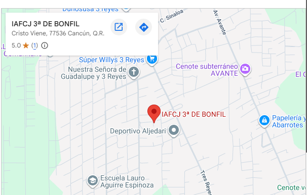 Mapa IAFCJ 3ª DE BONFIL